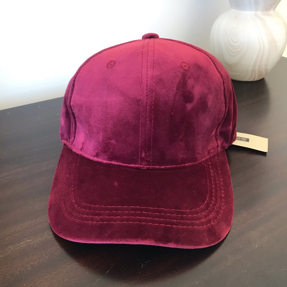 Velvet Burgundy Cap-NWT - Picture 2 of 11